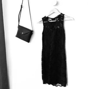 Black lace dress